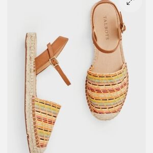 Talbots Colorful Woven Espadrilles
